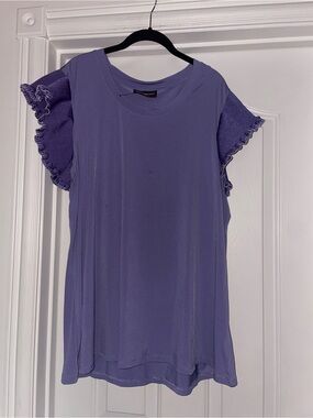 LANE BRYANT PURPLE TOP SZ 22/24 NWOT